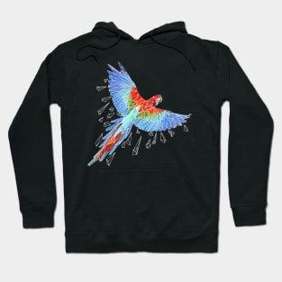 Macaw crustal bird Hoodie